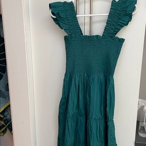 NWT Quince Organic Cotton Tiered Midi Dress